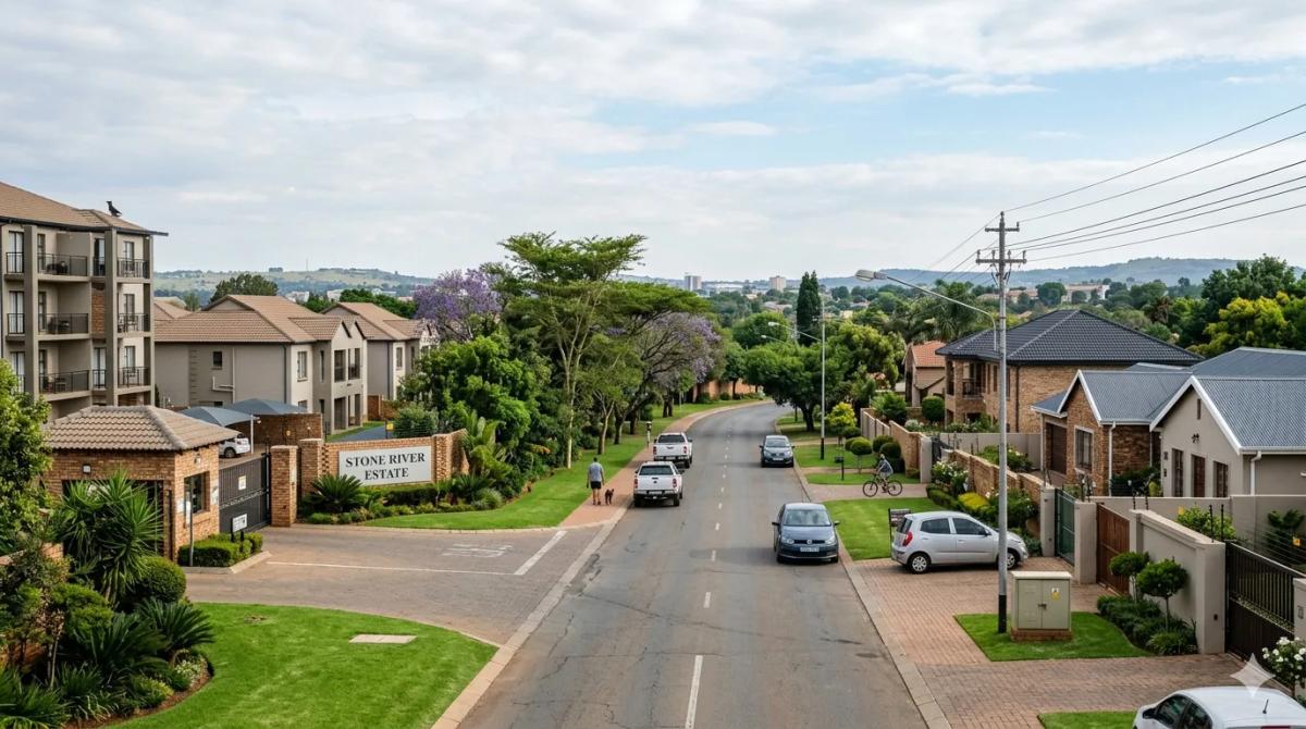 Centurion business district and surrounding area